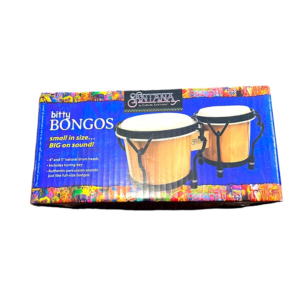 Santana Bitty Bongos Percussion Musical Instrument